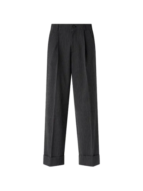 Antonio Marras pantalones anchos con rayas diplomáticas estampadas