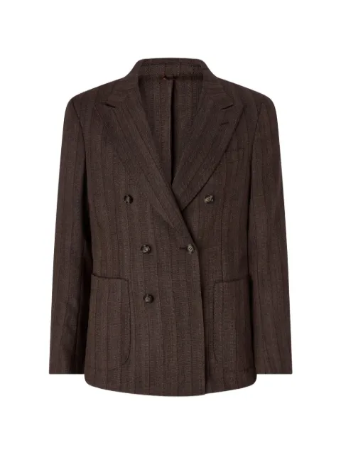 Antonio Marras double-breasted herringbone blazer