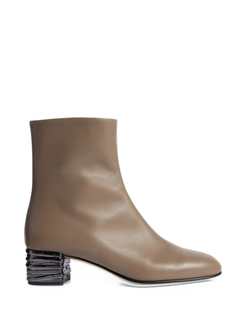 Antonio Marras sculptural-heel leather ankle boots - Marron Antonio Marras sculptural-heel leather ankle boots - Marron