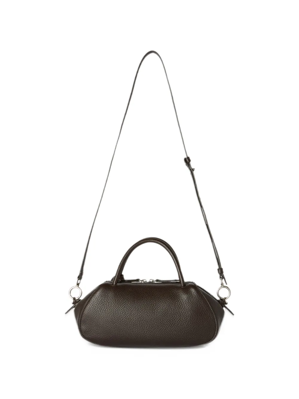 Antonio Marras Kleine Antine leren shopper met textuur Bruin