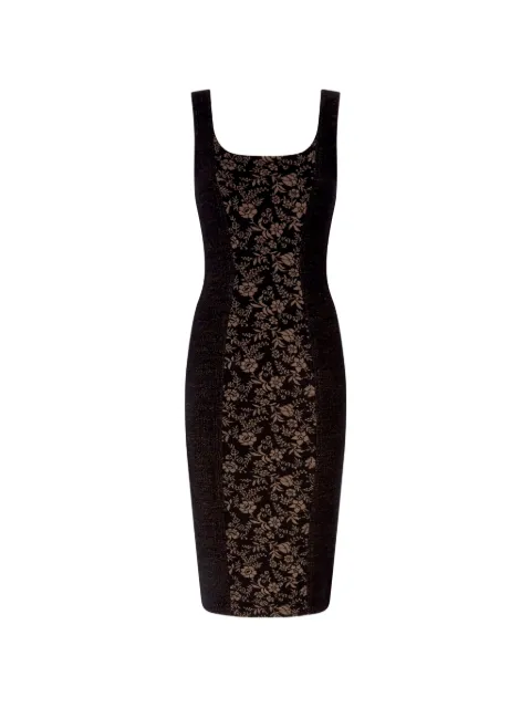 Antonio Marras floral-panelled sleeveless midi dress