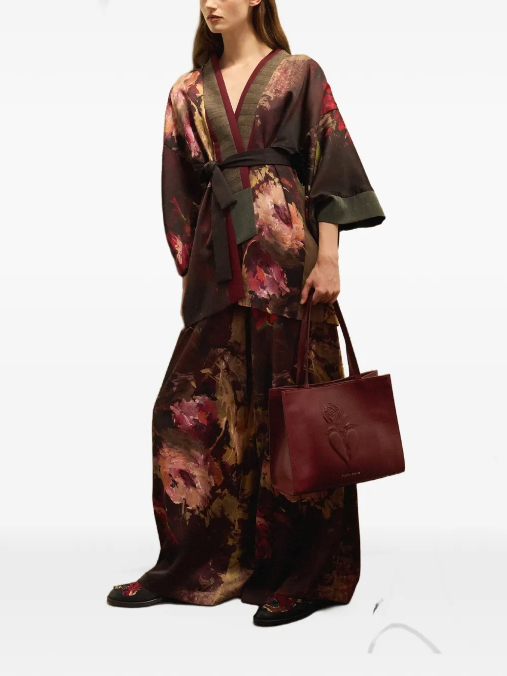 Antonio Marras Core Meu leren shopper met reliëf Rood