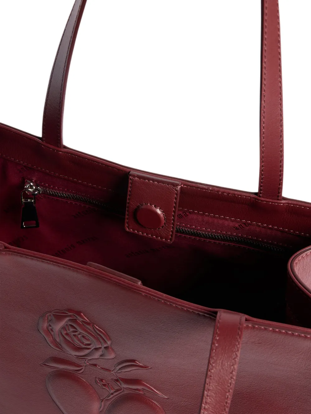 Antonio Marras Core Meu leren shopper met reliëf Rood