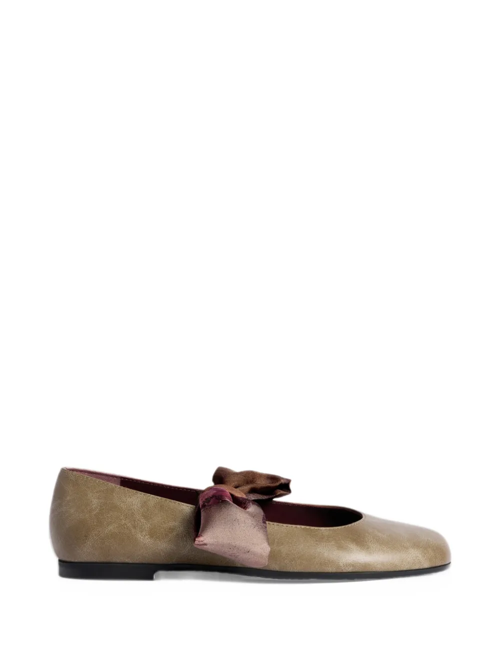 Antonio Marras bow-detail leather ballet flats - Tons neutres Antonio Marras bow-detail leather ballet flats - Tons neutres