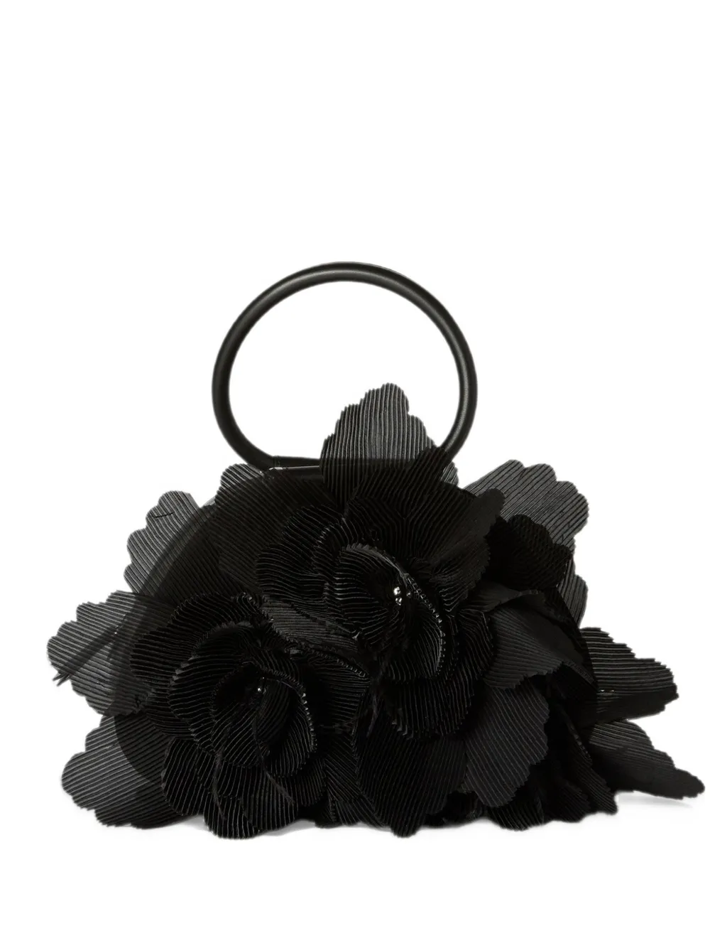 Antonio Marras cabas Caragol à bouquet plissé - Noir Antonio Marras cabas Caragol à bouquet plissé - Noir