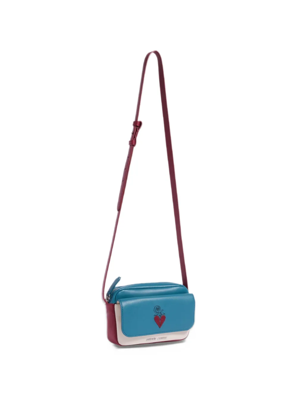 Antonio Marras Geppi leren mini-tas met borduurwerk Blauw