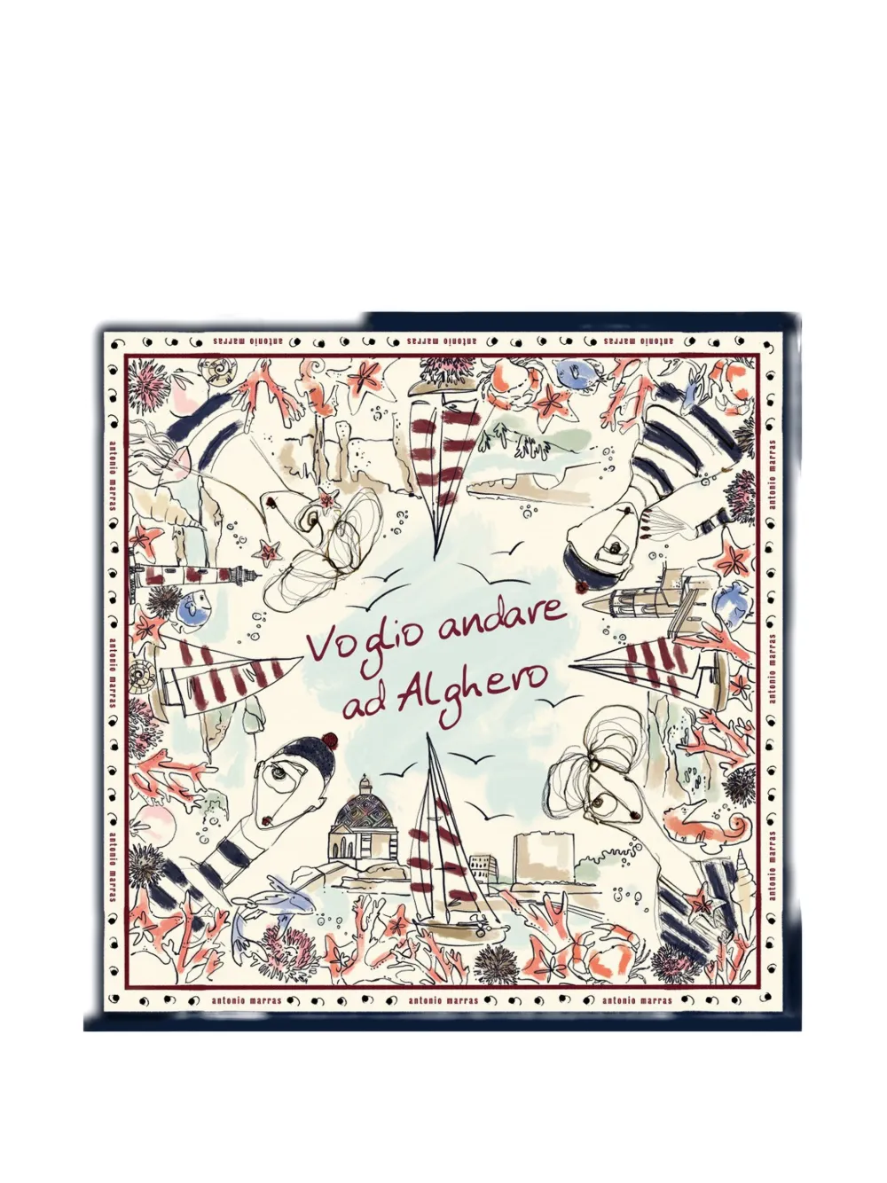 Antonio Marras Alghero zijden sjaal DO NOT USE Beige