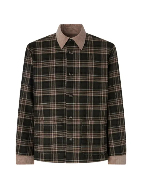 Antonio Marras reversible corduroy-tartan shirt jacket