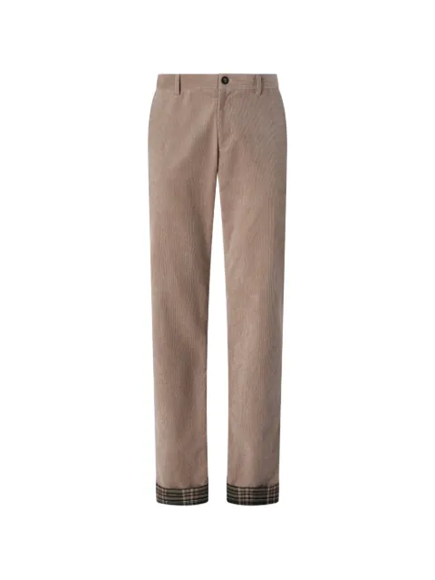 Antonio Marras pantalones de pana con motivo de cuadros tartán