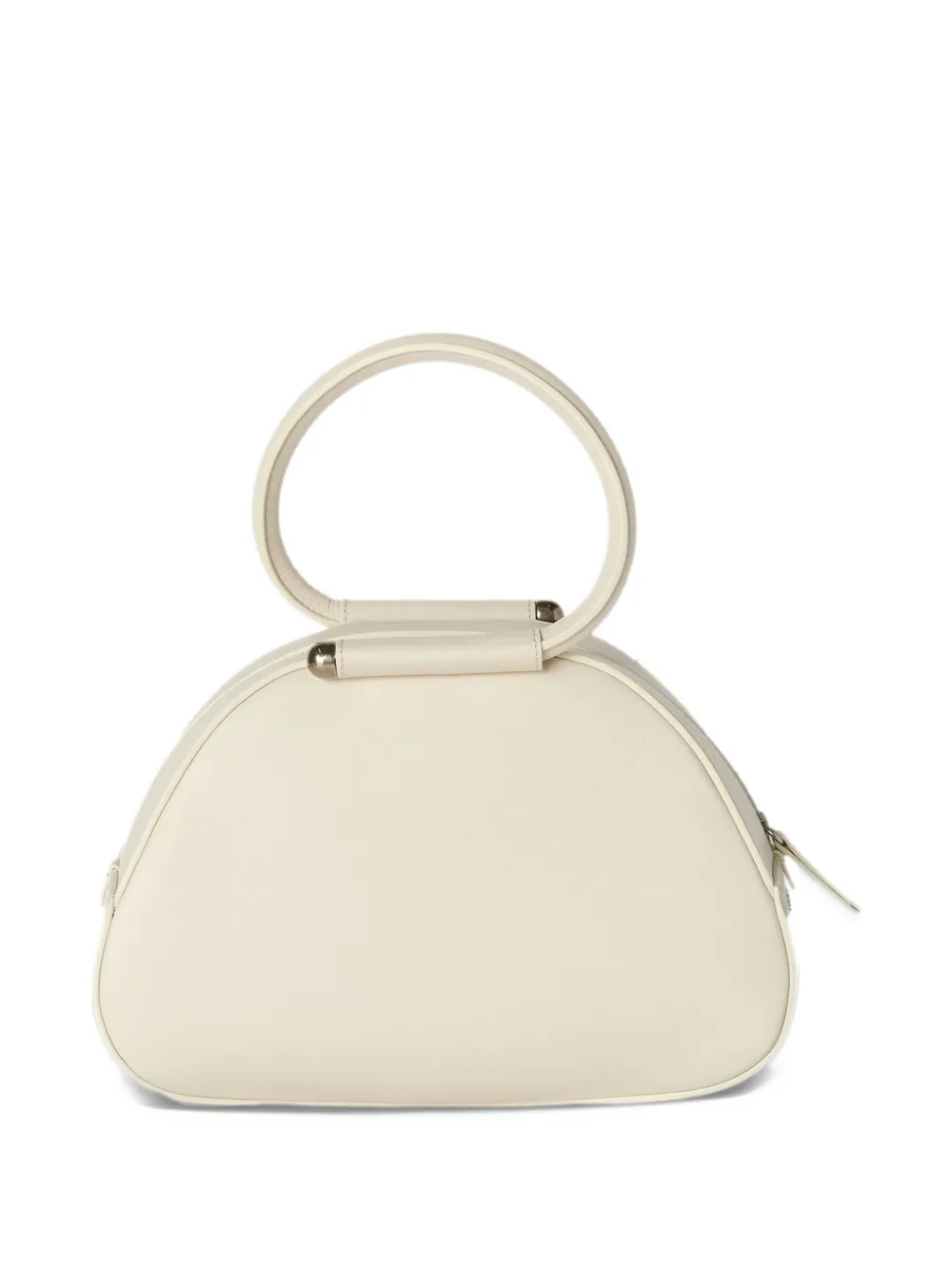 Antonio Marras Caragol leren shopper met geborduurde bloemen Beige