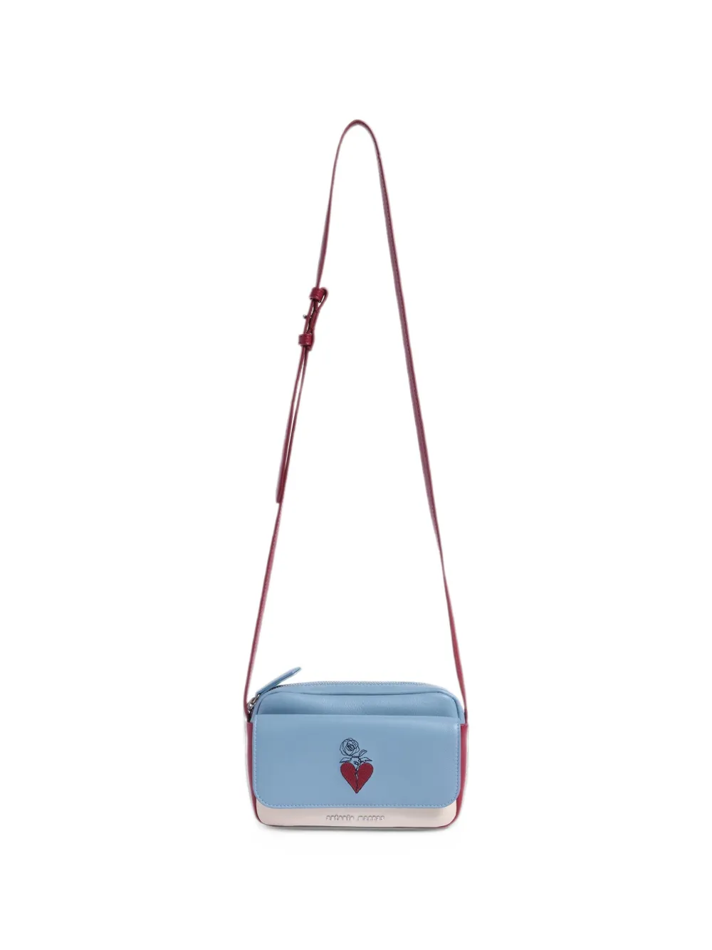 Antonio Marras Geppi mini-tas met geborduurd hart Blauw