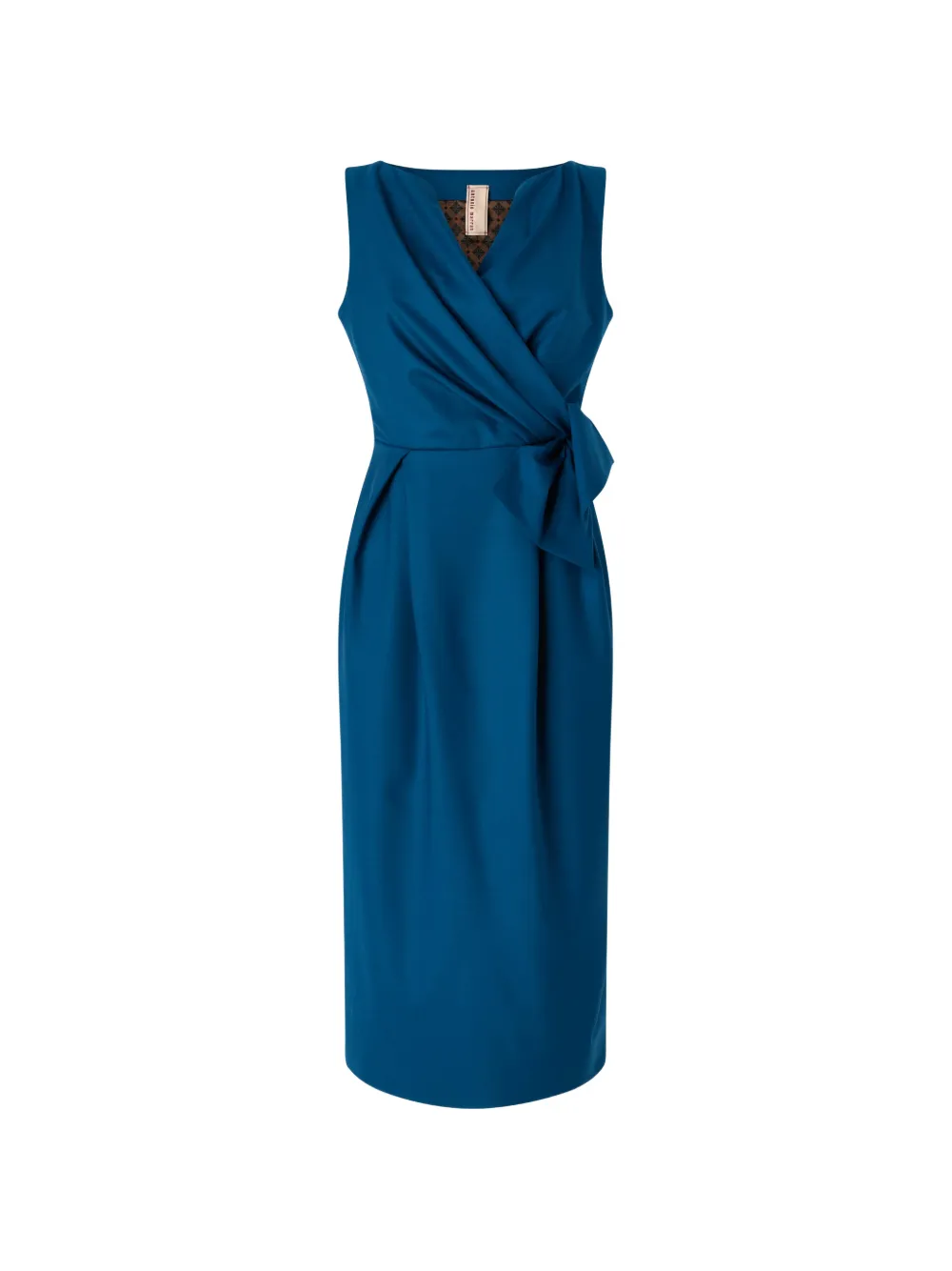 Antonio Marras wrap-effect bow-detail midi dress - Bleu Antonio Marras wrap-effect bow-detail midi dress - Bleu