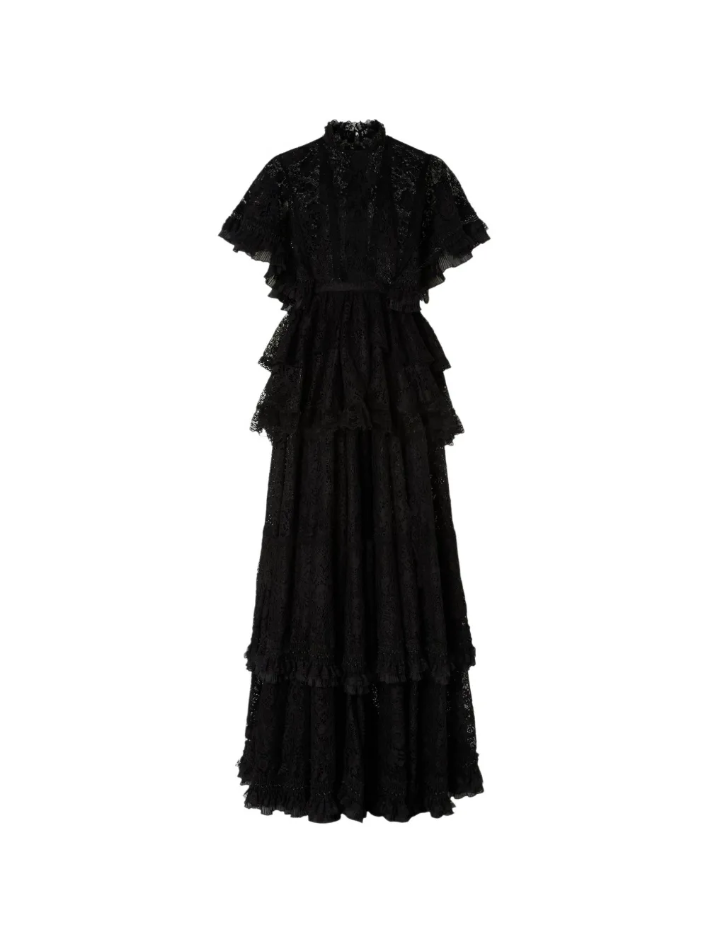 Antonio Marras robe longue à bord volanté - Noir Antonio Marras robe longue à bord volanté - Noir