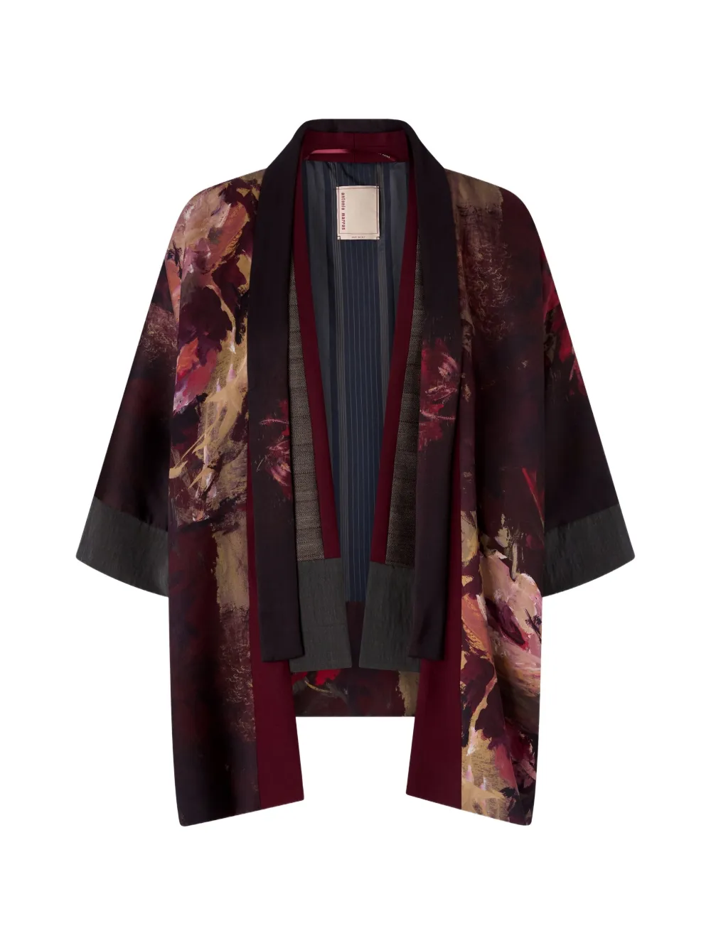 Antonio Marras Kimono jack met roos-print Paars
