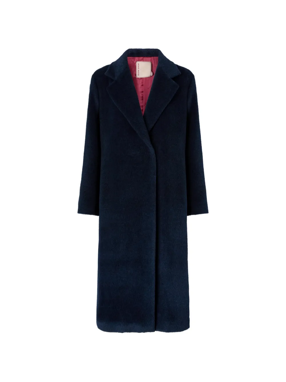 Antonio Marras double-breasted logo-embroidered coat - Bleu