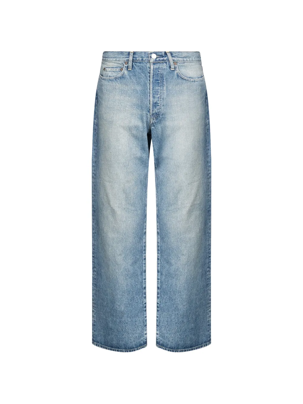 ssstein faded straight-leg jeans - Blu