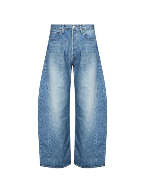 ssstein panelled faded-effect jeans