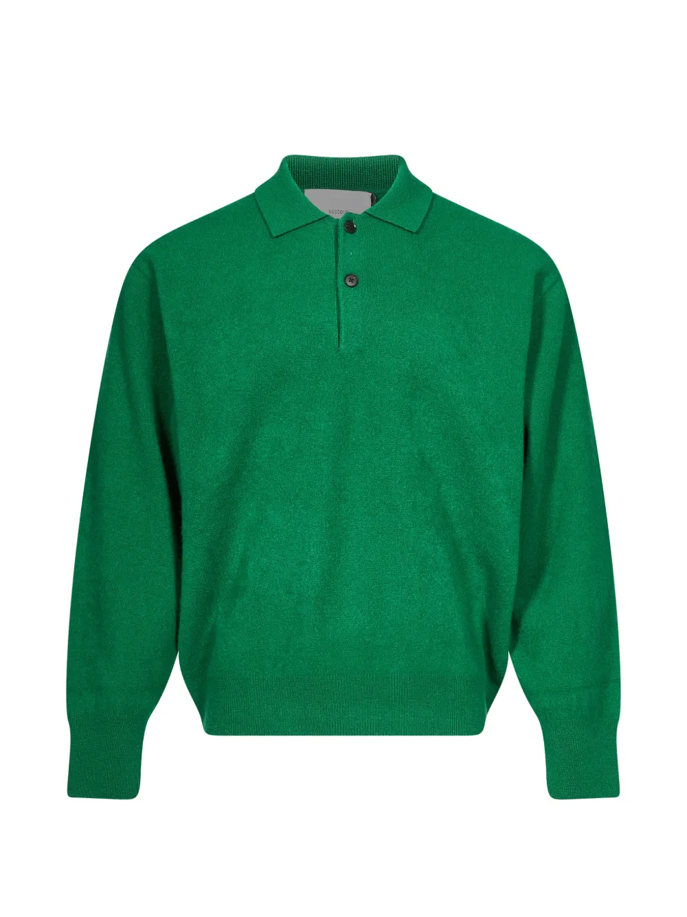 ssstein knitted long-sleeve polo shirt - Verde