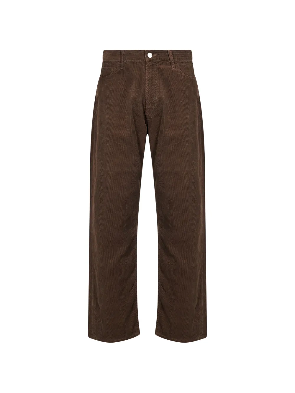 ssstein corduroy straight-leg trousers - Marrone