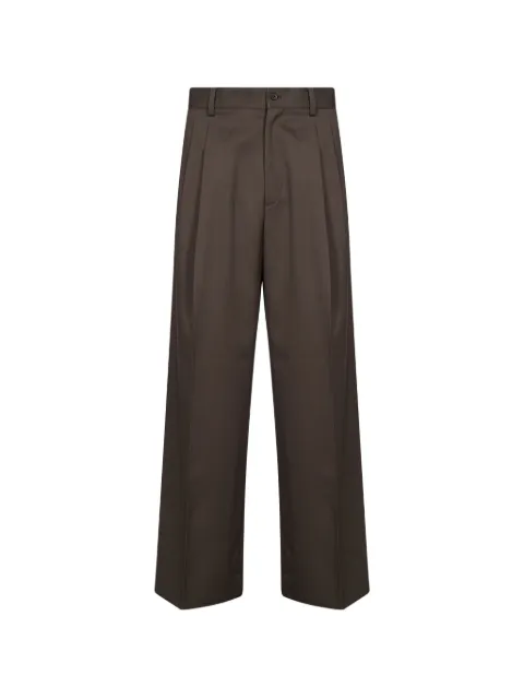 ssstein pleated wide-leg trousers