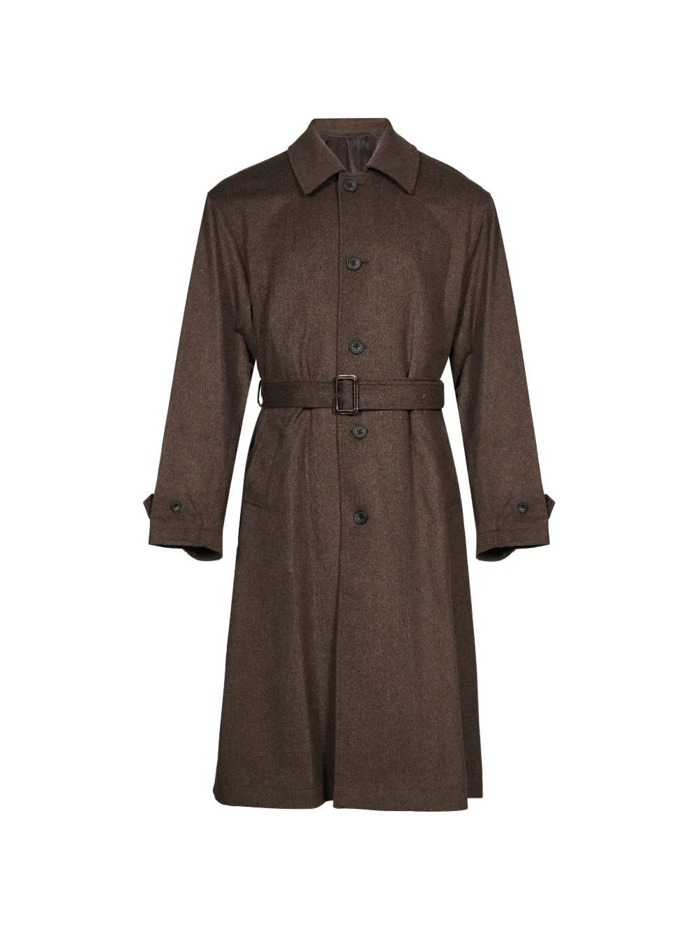 ssstein belted button-up coat - Brown