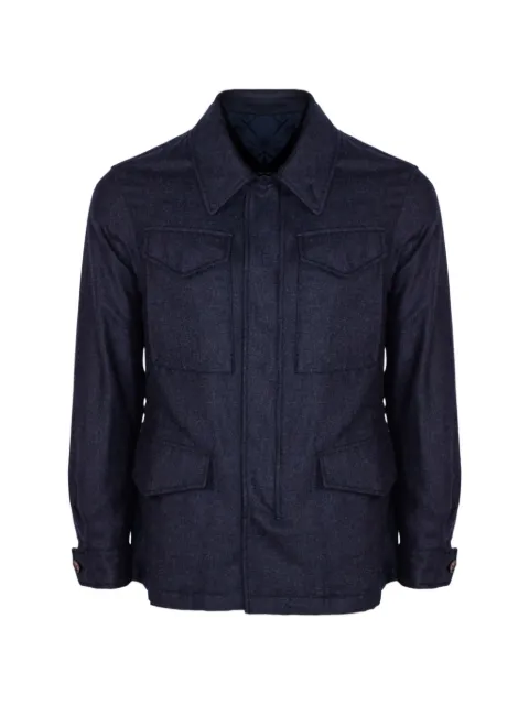 Eleventy quilted-lining field jacket