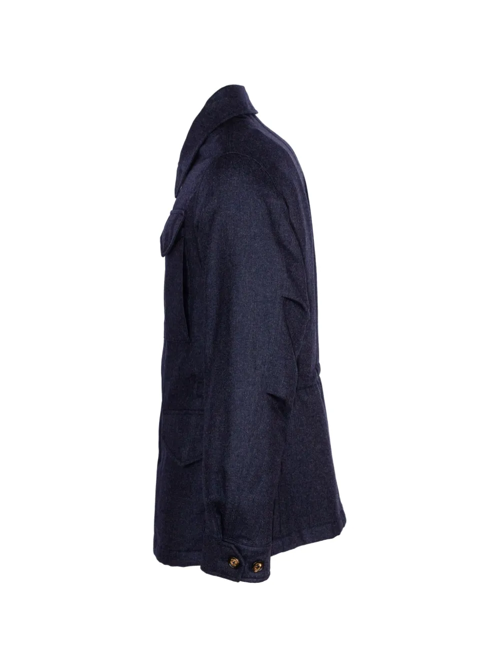 Eleventy quilted-lining field jacket Blauw