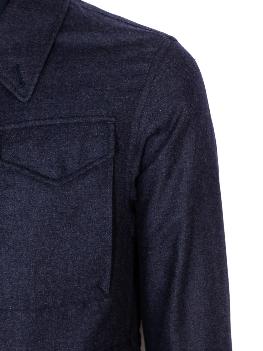 Eleventy quilted-lining field jacket Blauw