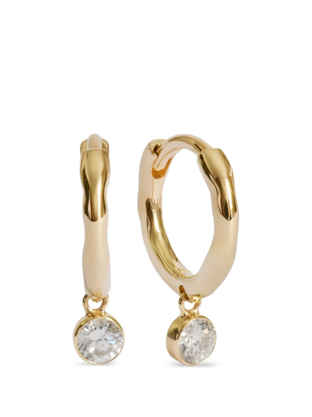 Monica Vinader laboratory-grown diamond huggie earrings - Oro