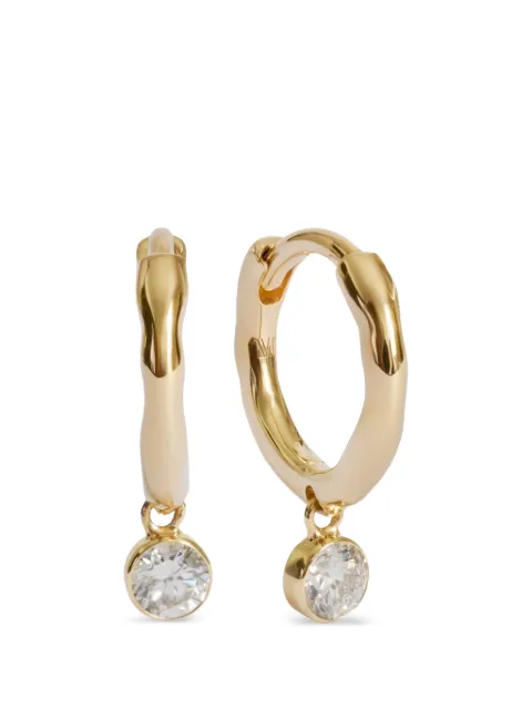 Monica Vinader laboratory-grown diamond huggie earrings
