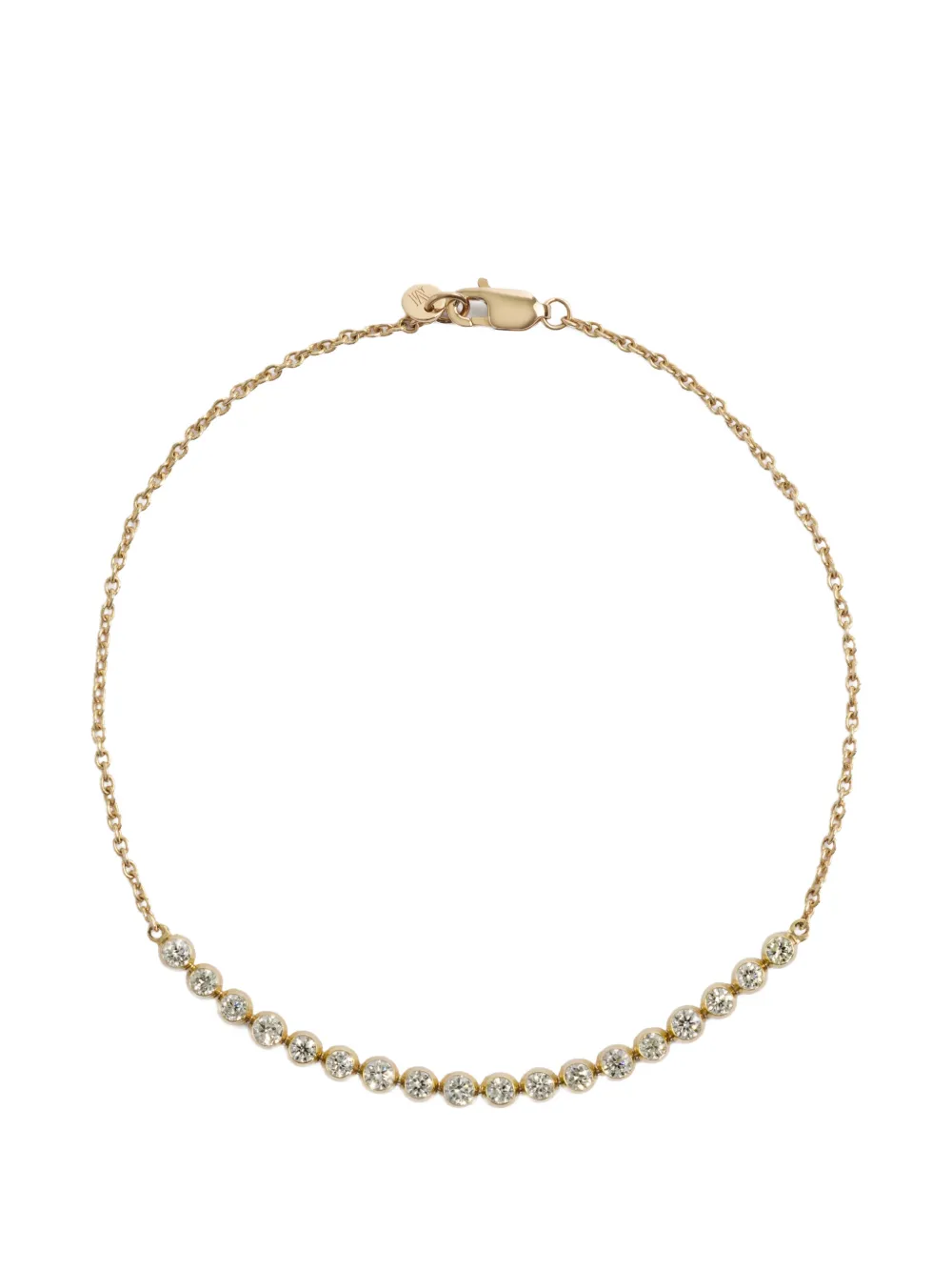 Monica Vinader diamond half-tennis bracelet - Oro