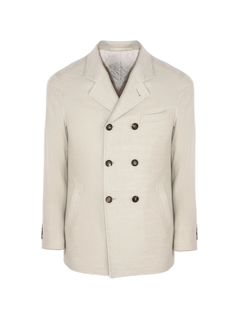 Eleventy double-breasted coat - Neutrals