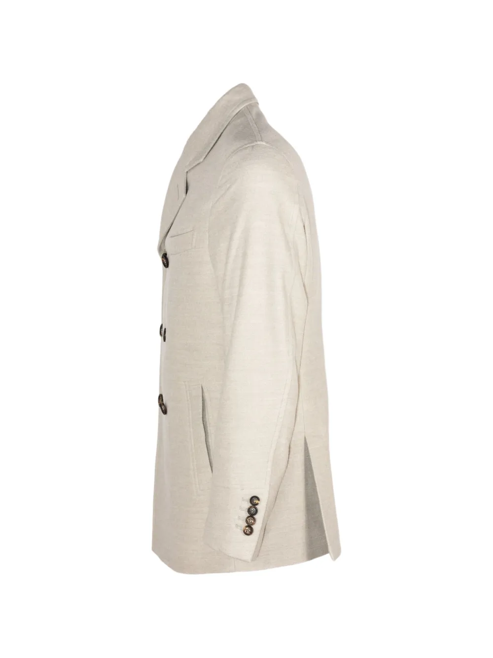 Eleventy double-breasted coat Beige