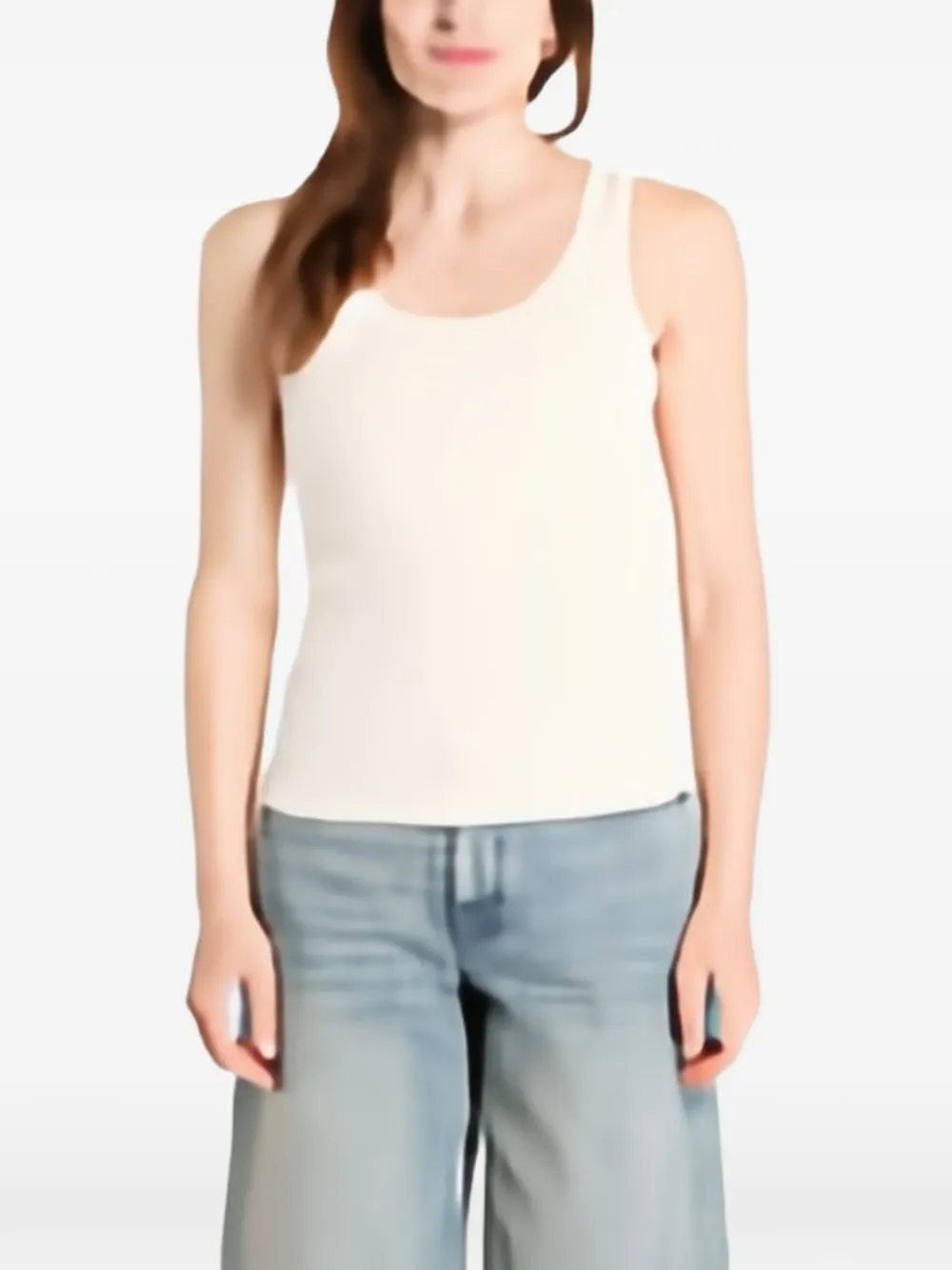 GUESS USA Colette rib-knit tank top - Toni neutri
