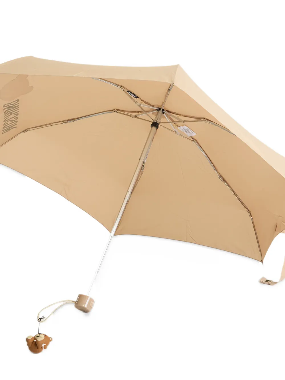 Moschino Bear In Love Supermini paraplu met logo-print Beige