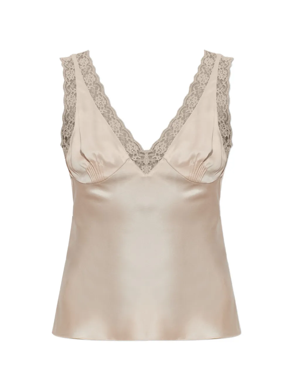 Posse Blake lace-trim top - Toni neutri