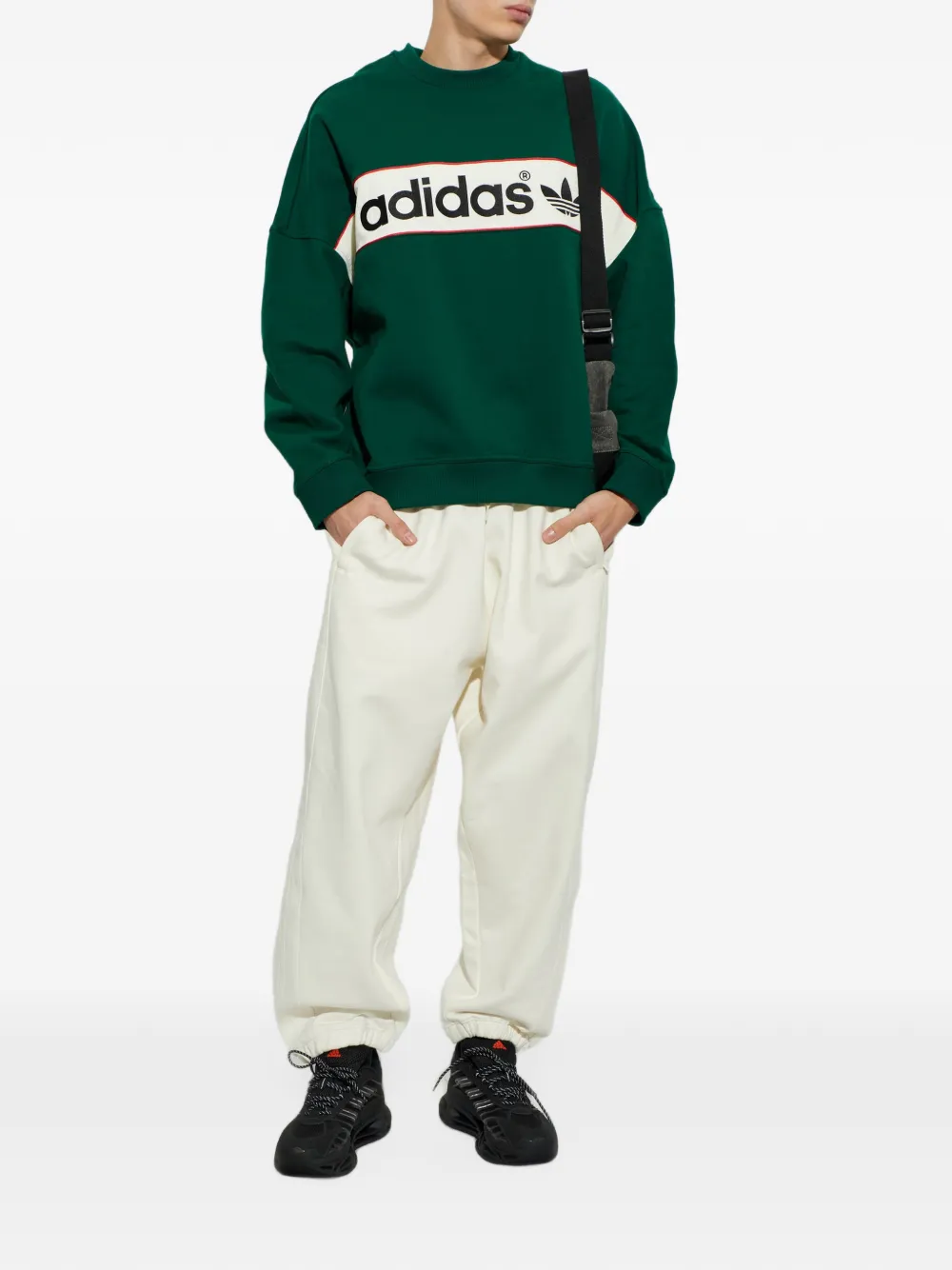 adidas Adisignature NY sweatshirt with crew neck Groen