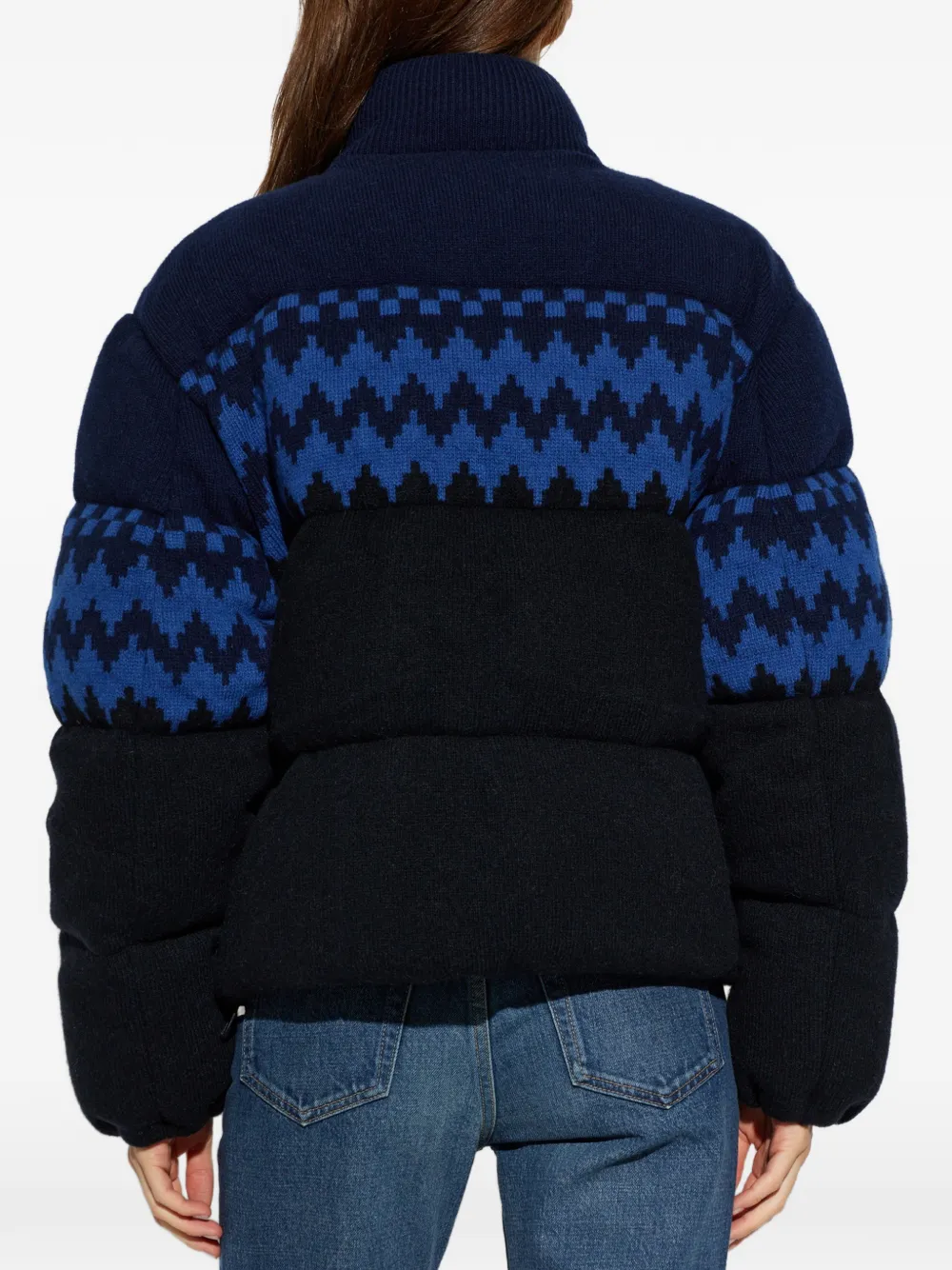 Canada Goose Fallon chevron-knit jacket Zwart