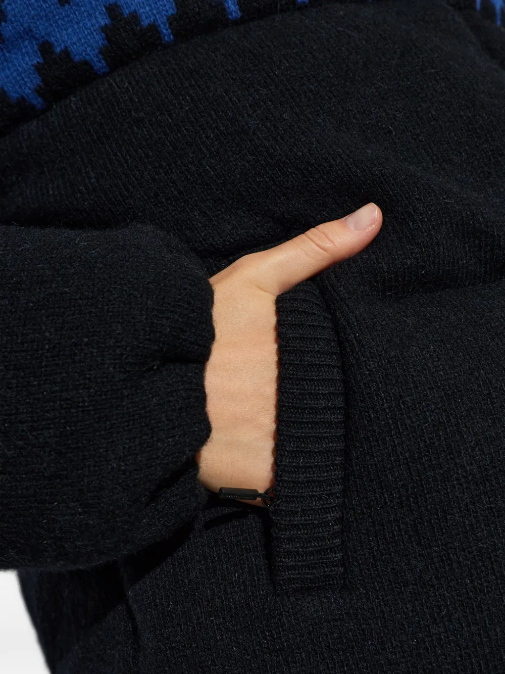 Canada Goose Fallon chevron-knit jacket Zwart