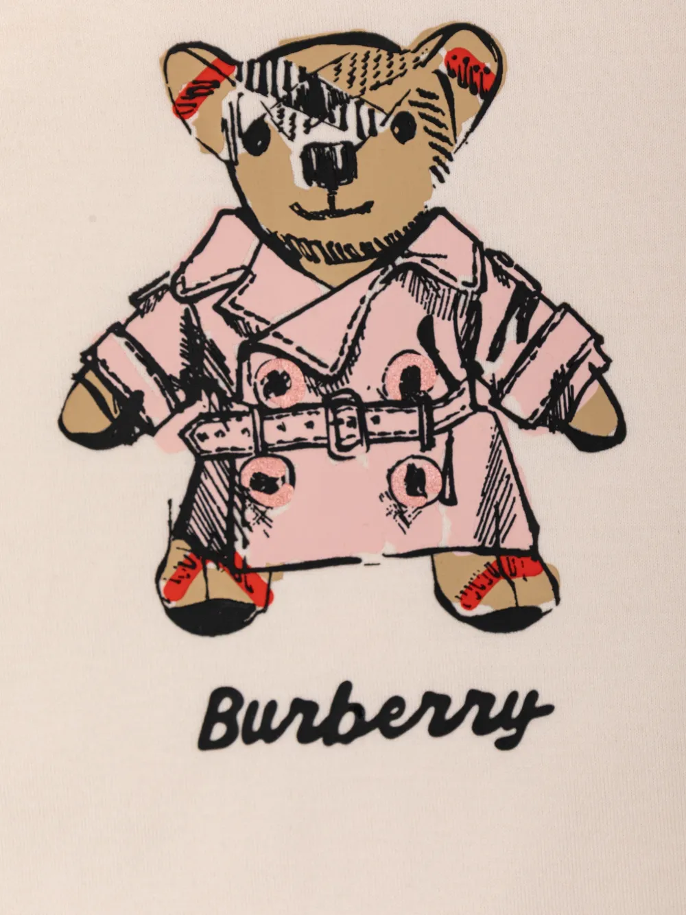 Burberry Kids Thomas Bear T-shirt Roze