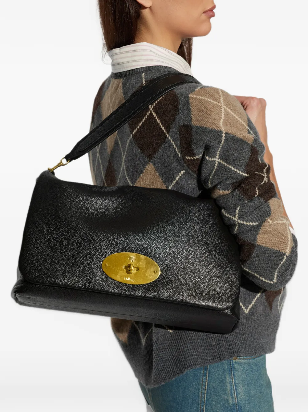 Mulberry Delilah Large shoulder bag Zwart