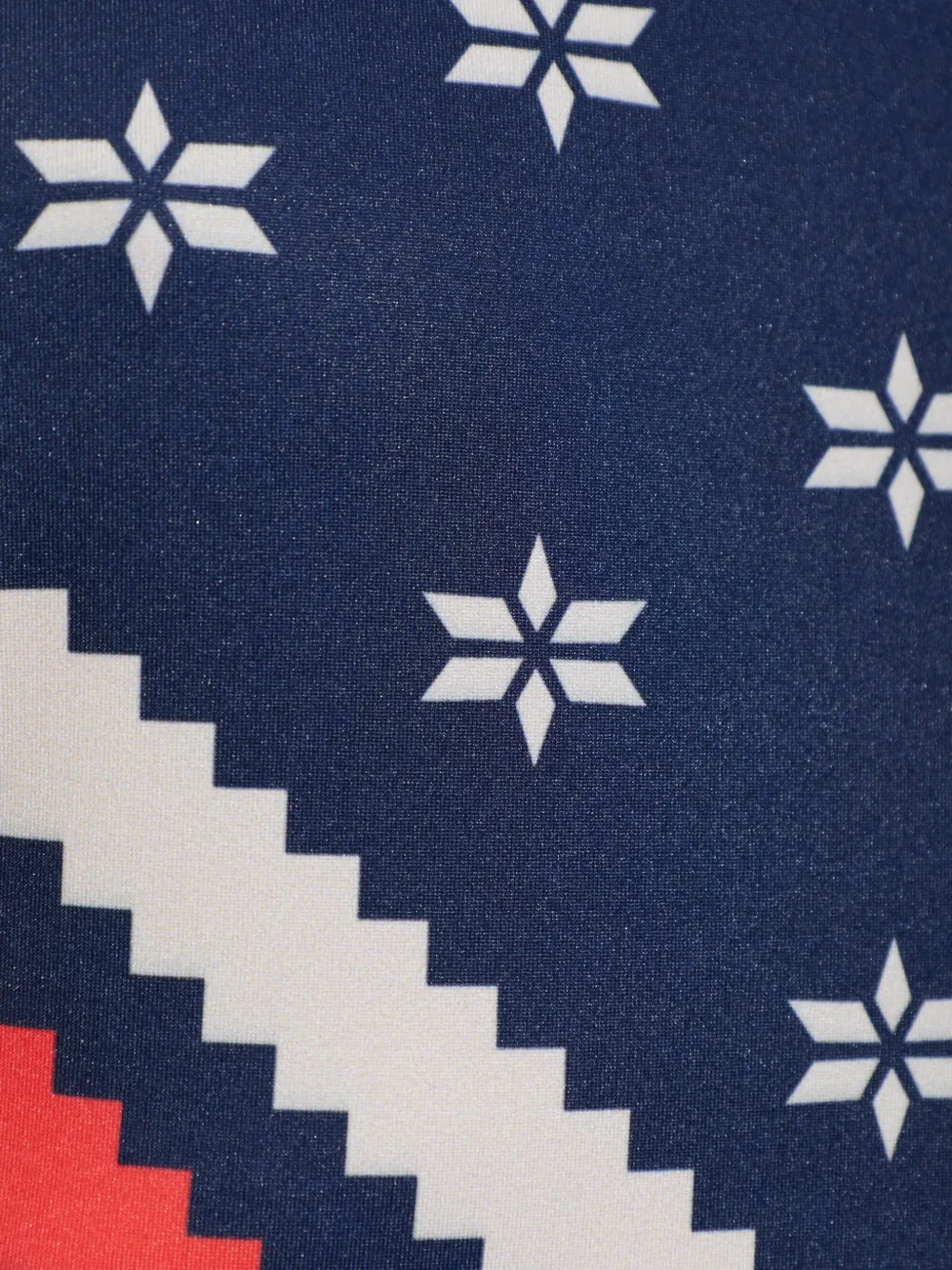 BOGNER Fabia top met chevron-print en lange mouwen Blauw