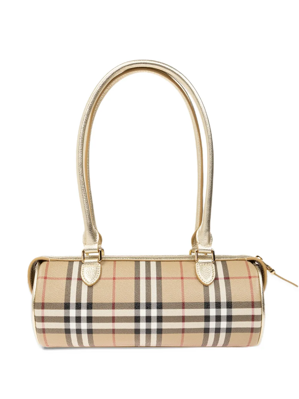 Burberry Check leather shoulder bag - Toni neutri