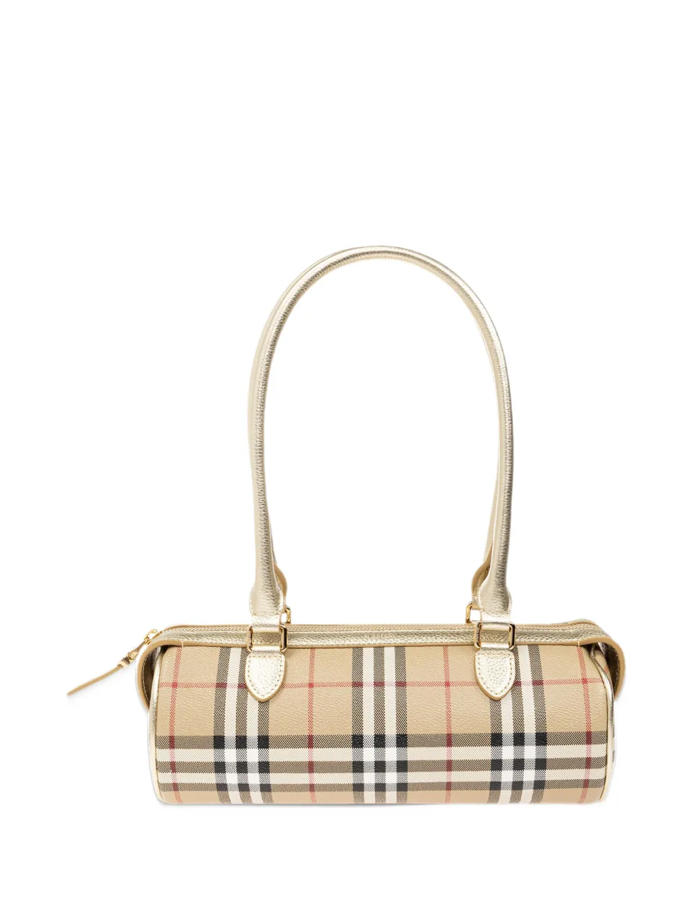 Burberry Check leather shoulder bag Beige