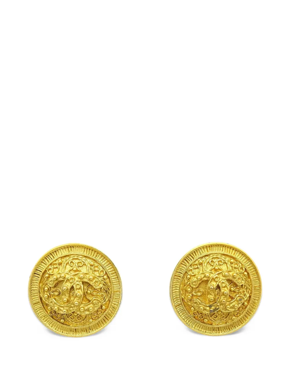 CHANEL Pre-Owned 1994 CC-logo earrings - Oro