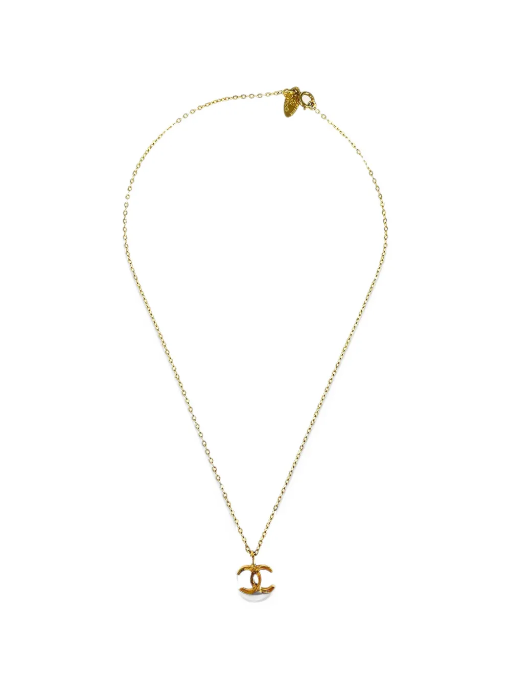 CHANEL Pre-Owned CC-logo pendant necklace - Oro