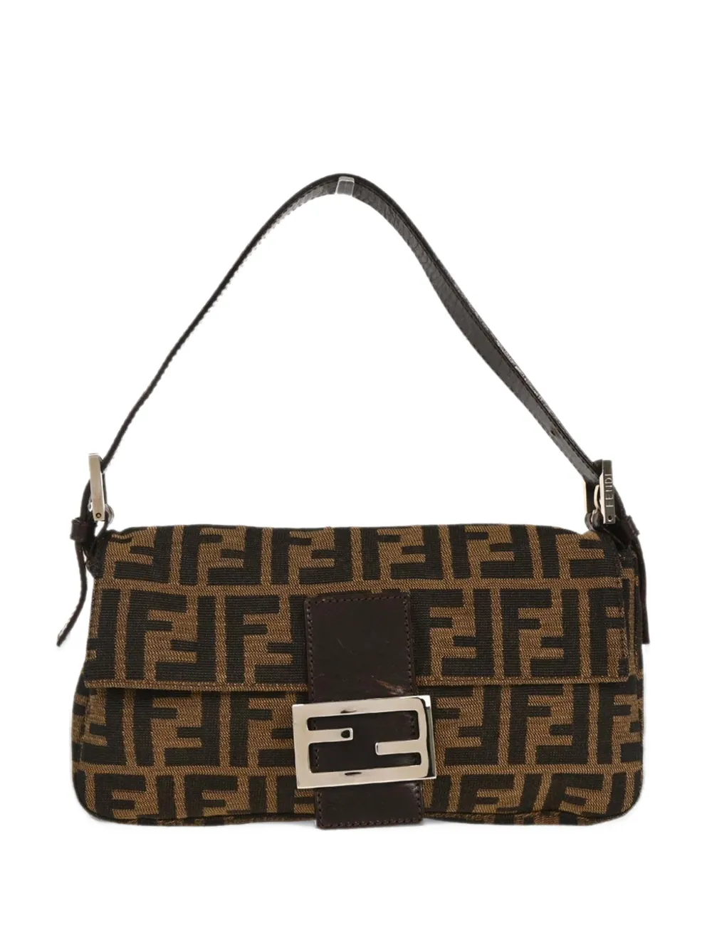Fendi Pre-Owned Zucca Canvas Baguette shoulder bag - Brown