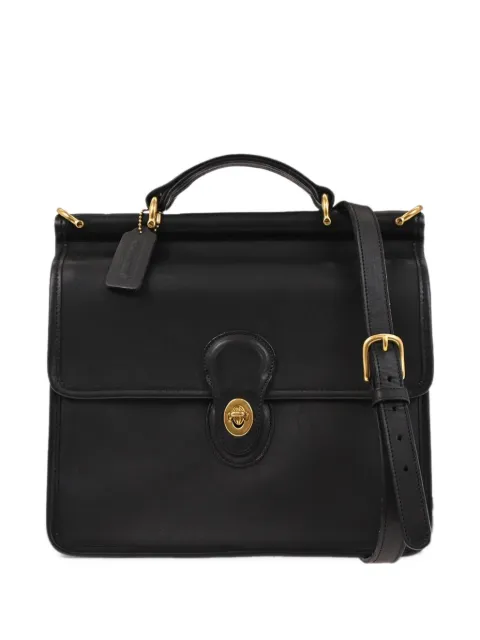 Coach Vintage 2way turn-lock leather handbag