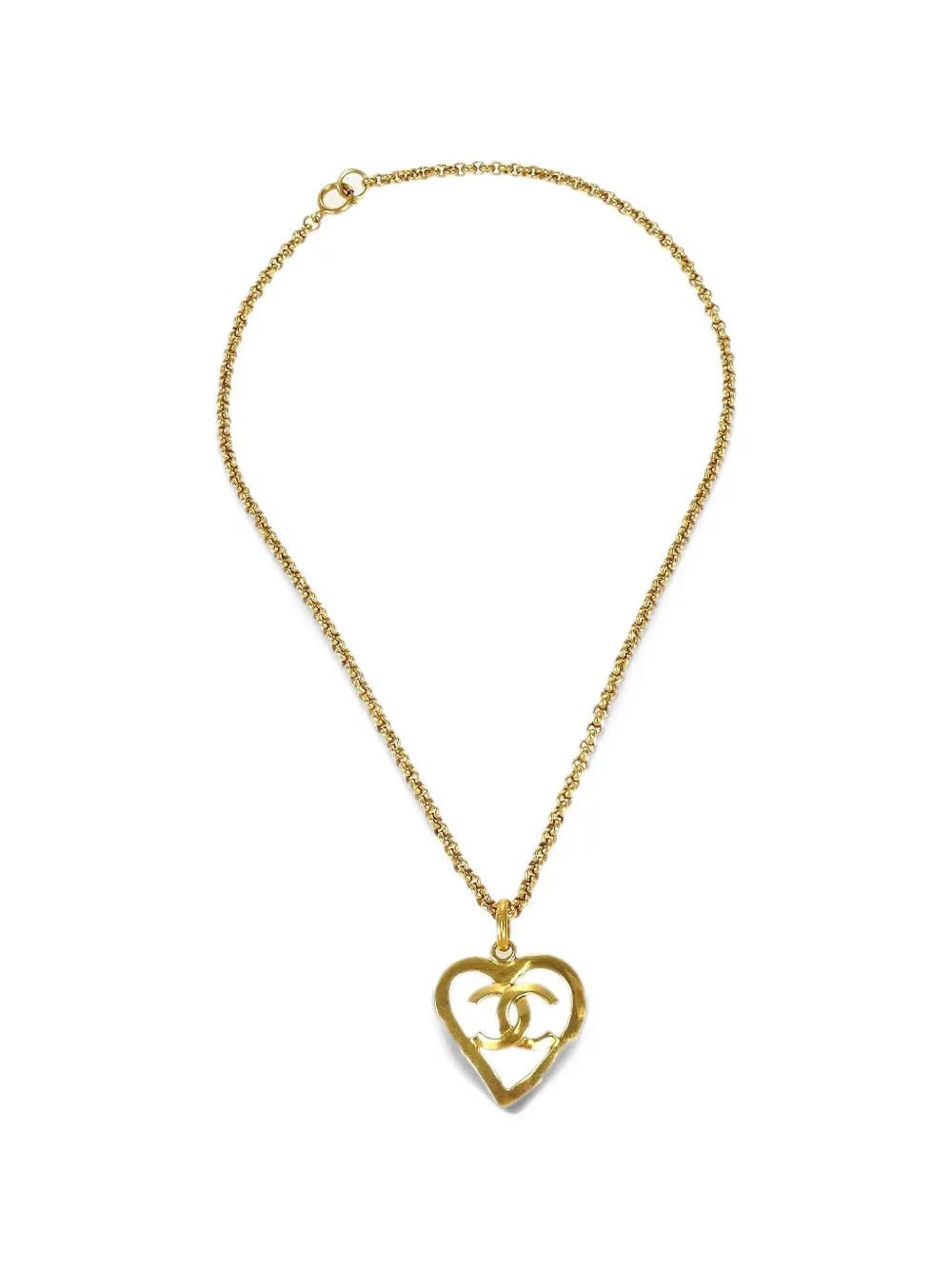 CHANEL Pre-Owned 1995 CC-logo pendant necklace - Oro