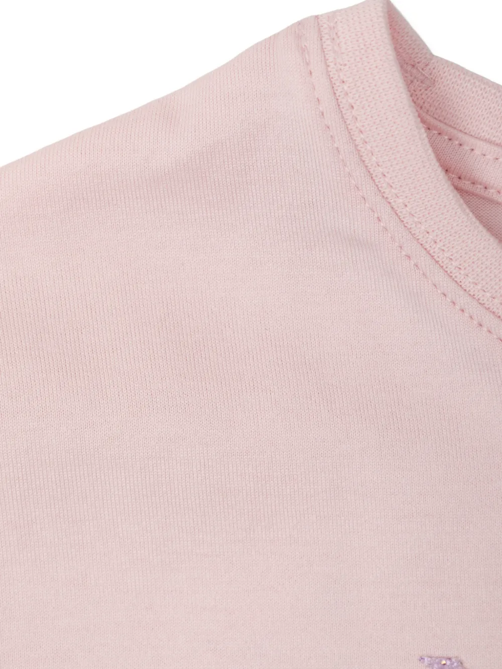 Burberry Kids ruffled-sleeve logo T-shirt Roze